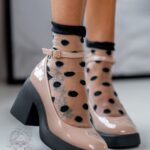 Czółenka na klocku Rock Atuta nude