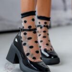 Czółenka na klocku Rock Atuta czarne