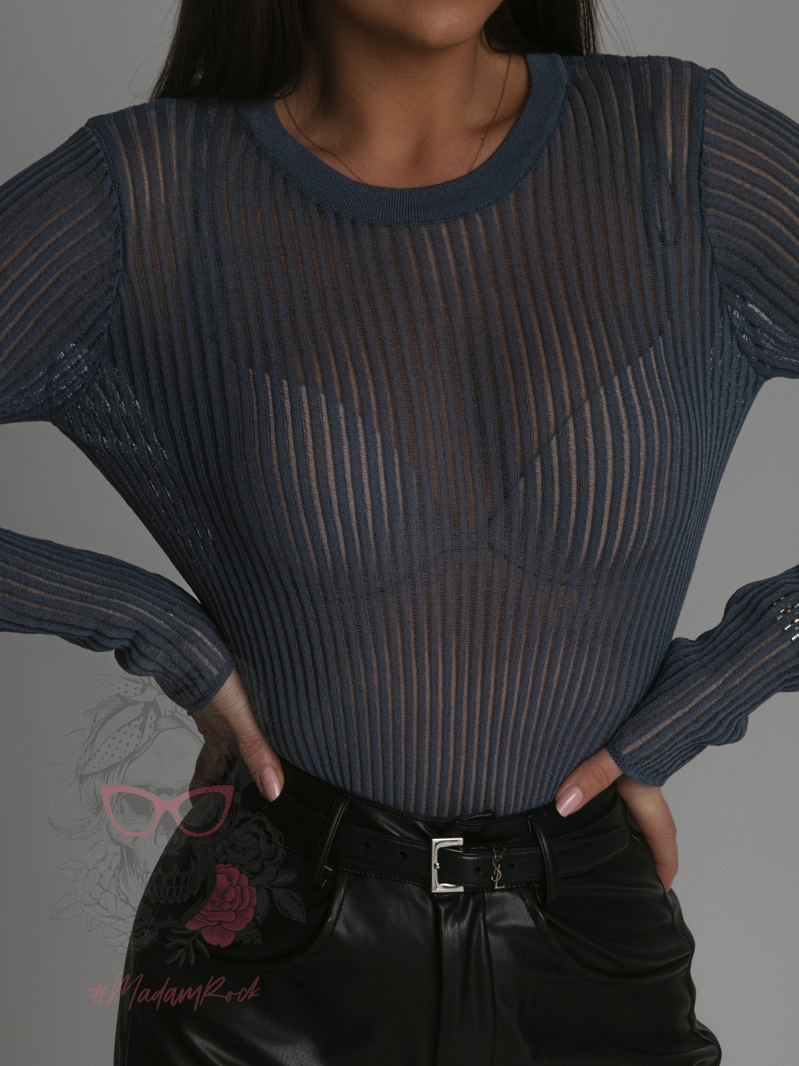 Bluzka Linia niebieska