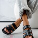 Klapki profilowane Rock Merhes czarne