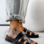 Klapki profilowane Rock Merhes czarne