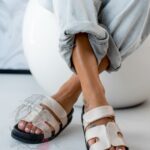 Klapki profilowane Rock Merhes beżowe