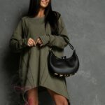 Bluza asymetryczna Casta khaki