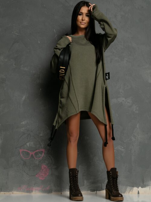 Bluza asymetryczna Casta khaki