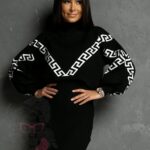 Sukienka ze sweterkiem Halia czarna