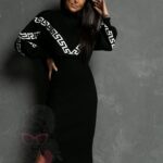 Sukienka ze sweterkiem Halia czarna