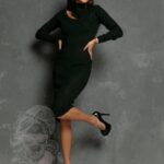 Sukienka dzianinowa Mayze czarna