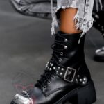 Workery z blaszką Kalpe Rock czarne