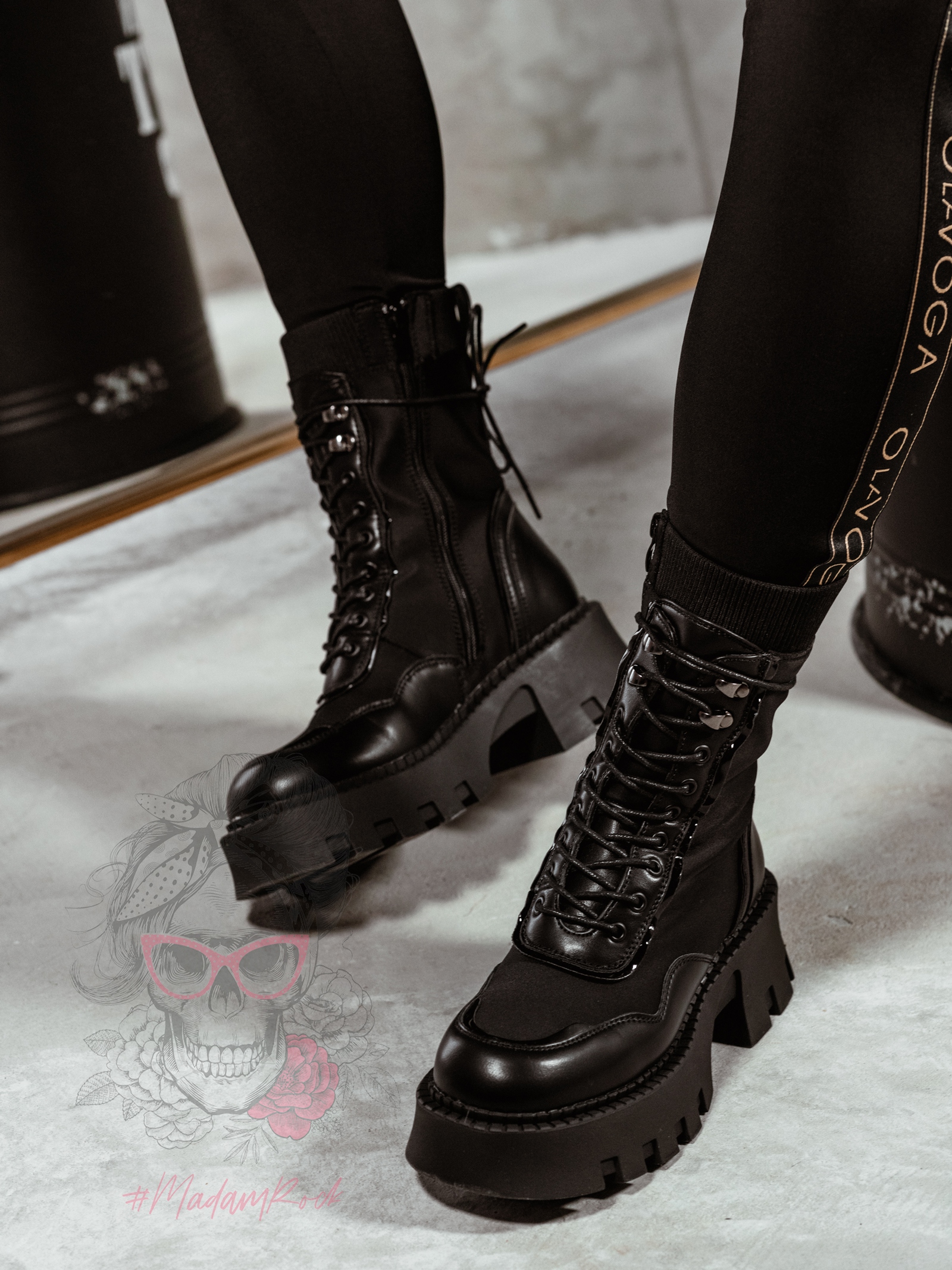 Workery skarpety Rock Corey czarne