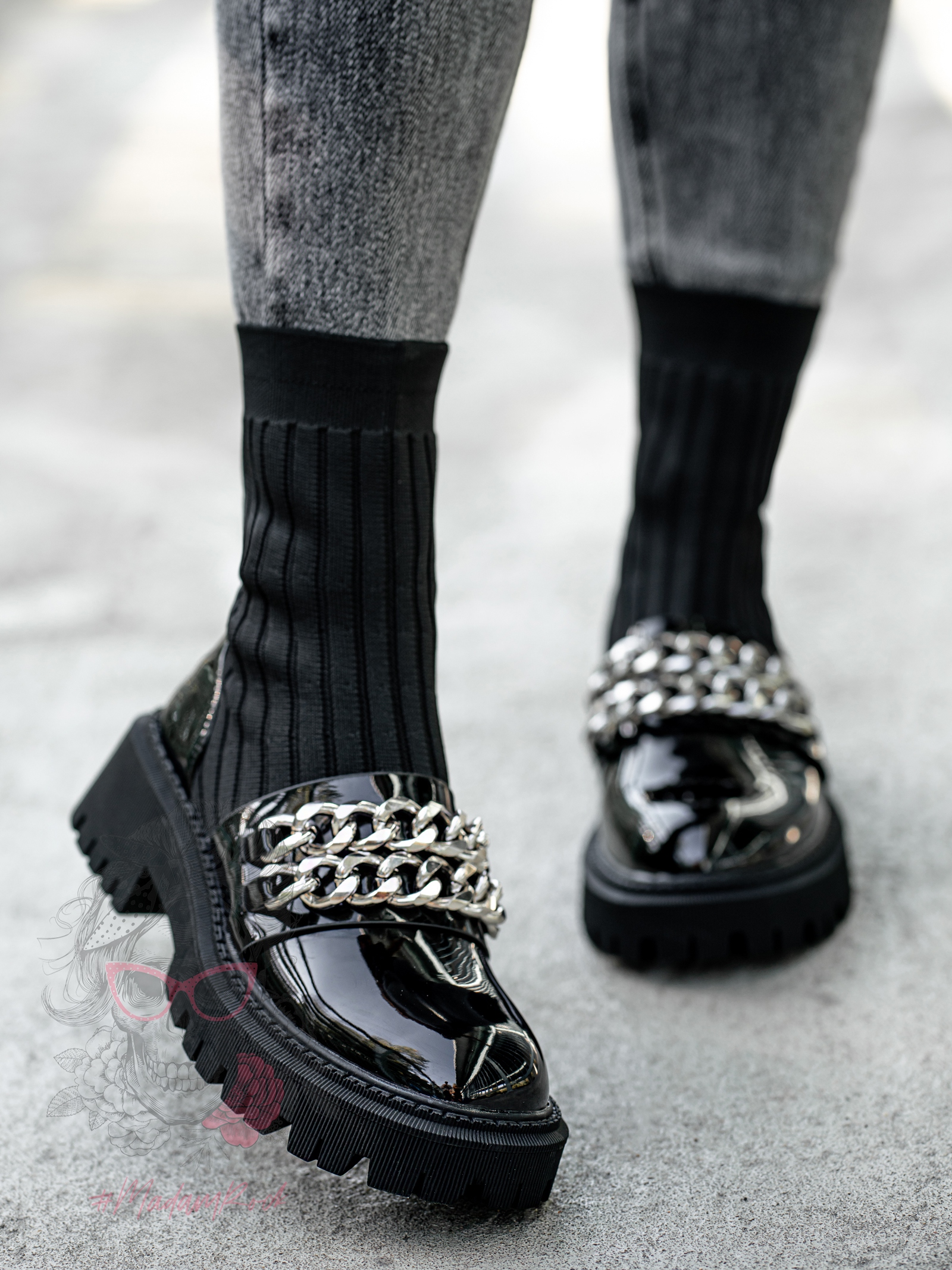 Workery skarpety Rock Loks czarne Workery skarpety Rock Loks czarne