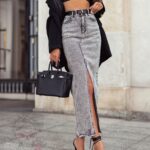 Marynarka flauszowa oversize STUDDY czarna