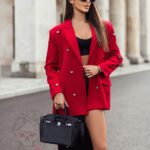 Marynarka oversize LOWFF czerwona