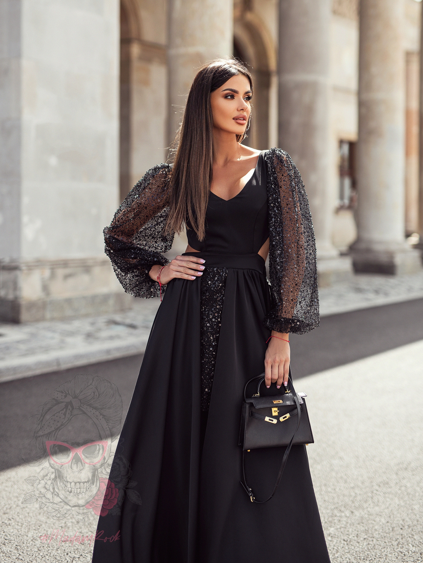 Sukienka maxi NB SALLIA czarna Sukienka maxi NB SALLIA czarna