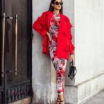 Marynarka oversize Valentio czerwona