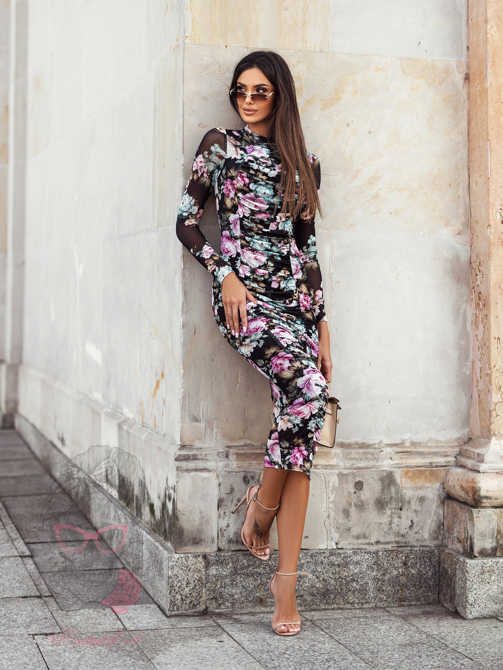 Sukienka NB MILLI kolorowe kwiaty