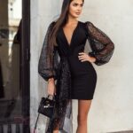 Sukienka elegancka NB CELISIO czarna