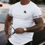 T-shirt męski bawełniany TEAL OLAVOGA ecru