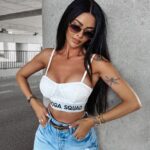 Top na ramiączka FLAY OLAVOGA biały