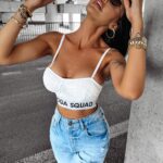 Top na ramiączka FLAY OLAVOGA biały