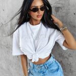 T-shirt na krótki rękaw SWIFT OLAVOGA biały