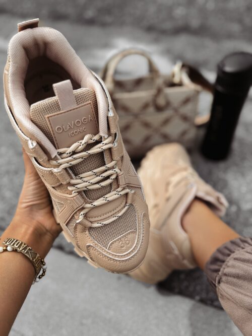 Buty sportowe damskie ICONIC OLAVOGA beżowe
