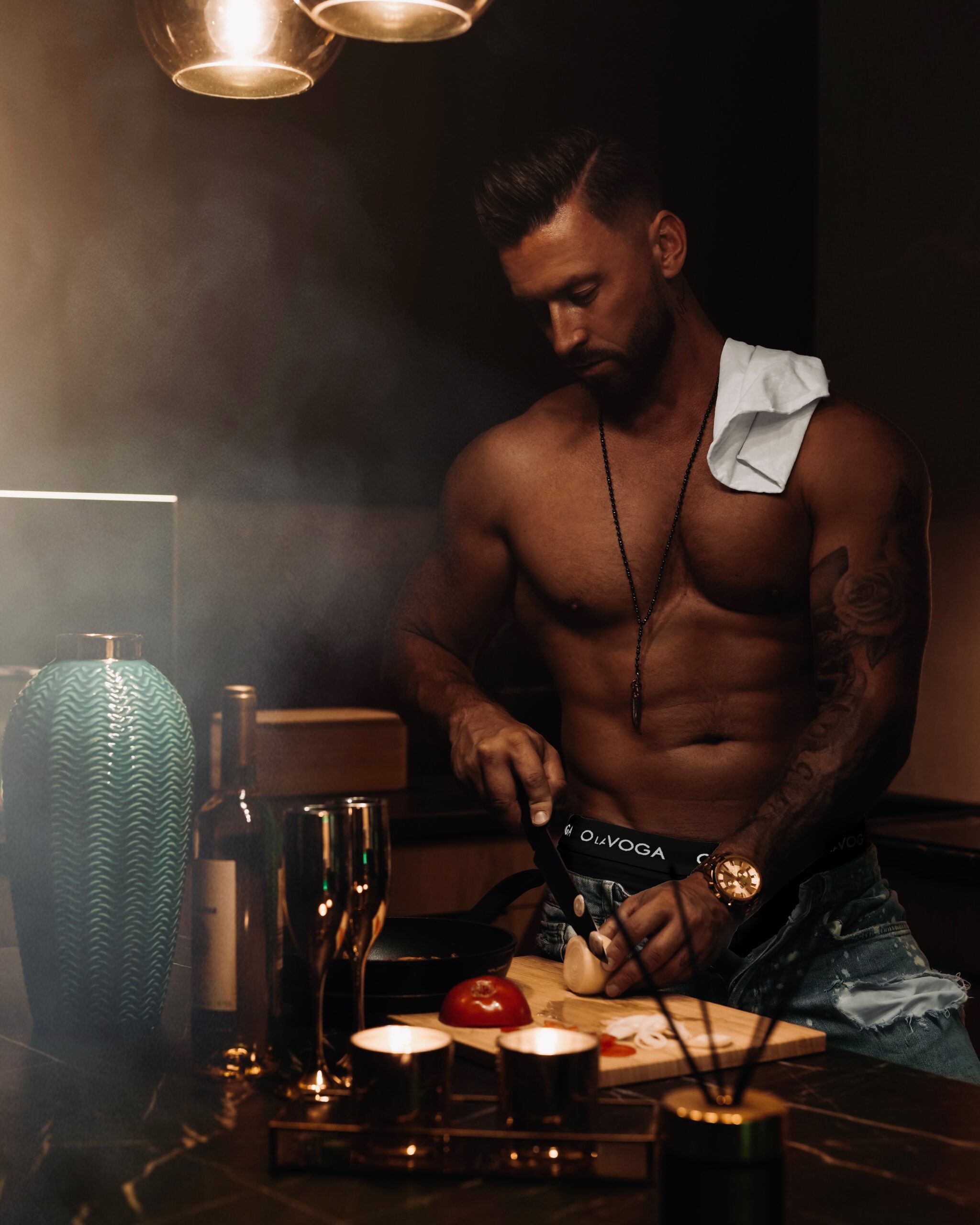 Bokserki męskie 3PAK logowane BEST OLAVOGA czarne