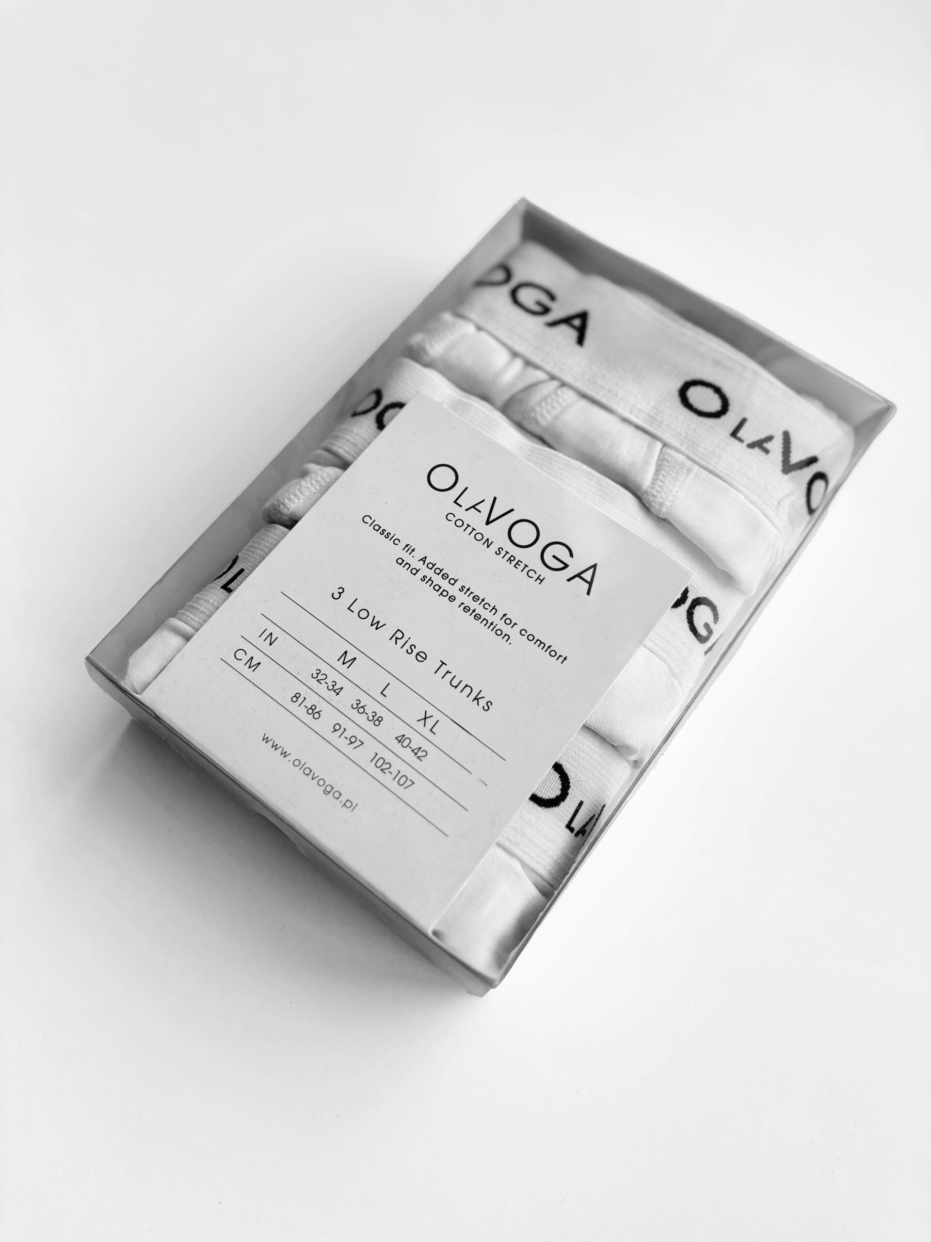 Bokserki męskie 3PAK logowane BEST OLAVOGA białe Bokserki męskie 3PAK logowane BEST OLAVOGA białe