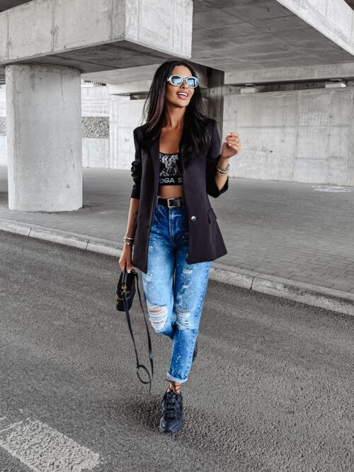 Marynarka oversize OVERFLOW OLAVOGA czarna