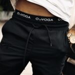 Spodnie sportowe dresy męskie PHASE OLAVOGA czarne