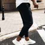 Spodnie sportowe dresy męskie PHASE OLAVOGA czarne