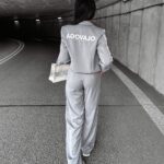 Spodnie eleganckie z lampasem VALOUR OLAVOGA szare