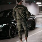 Dres męski welurowy CARGO OLAVOGA khaki