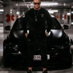 Dres męski welurowy CARGO OLAVOGA czarny