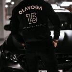 Dres męski welurowy CARGO OLAVOGA czarny