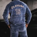 Dres męski welurowy CARGO OLAVOGA grafitowy