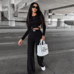 Komplet casualowy damski ARABELA OLAVOGA czarny