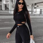 Komplet casualowy damski ARABELA OLAVOGA czarny