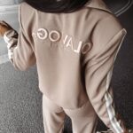 Marynarka krótka z lampasami HEATHER OLAVOGA beżowa