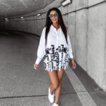 Koszula oversize z nadrukiem BLACKMORE OLAVOGA biała