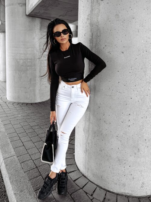 Bluzka top na długi rękaw GRAVITY OLAVOGA czarna