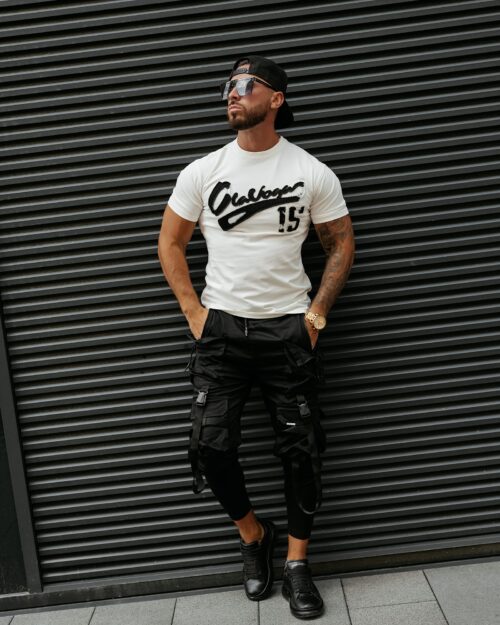 T-shirt męski z logo BRAKE OLA VOGA ecru