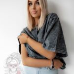 T-shirt dekatyzowany Patt szary