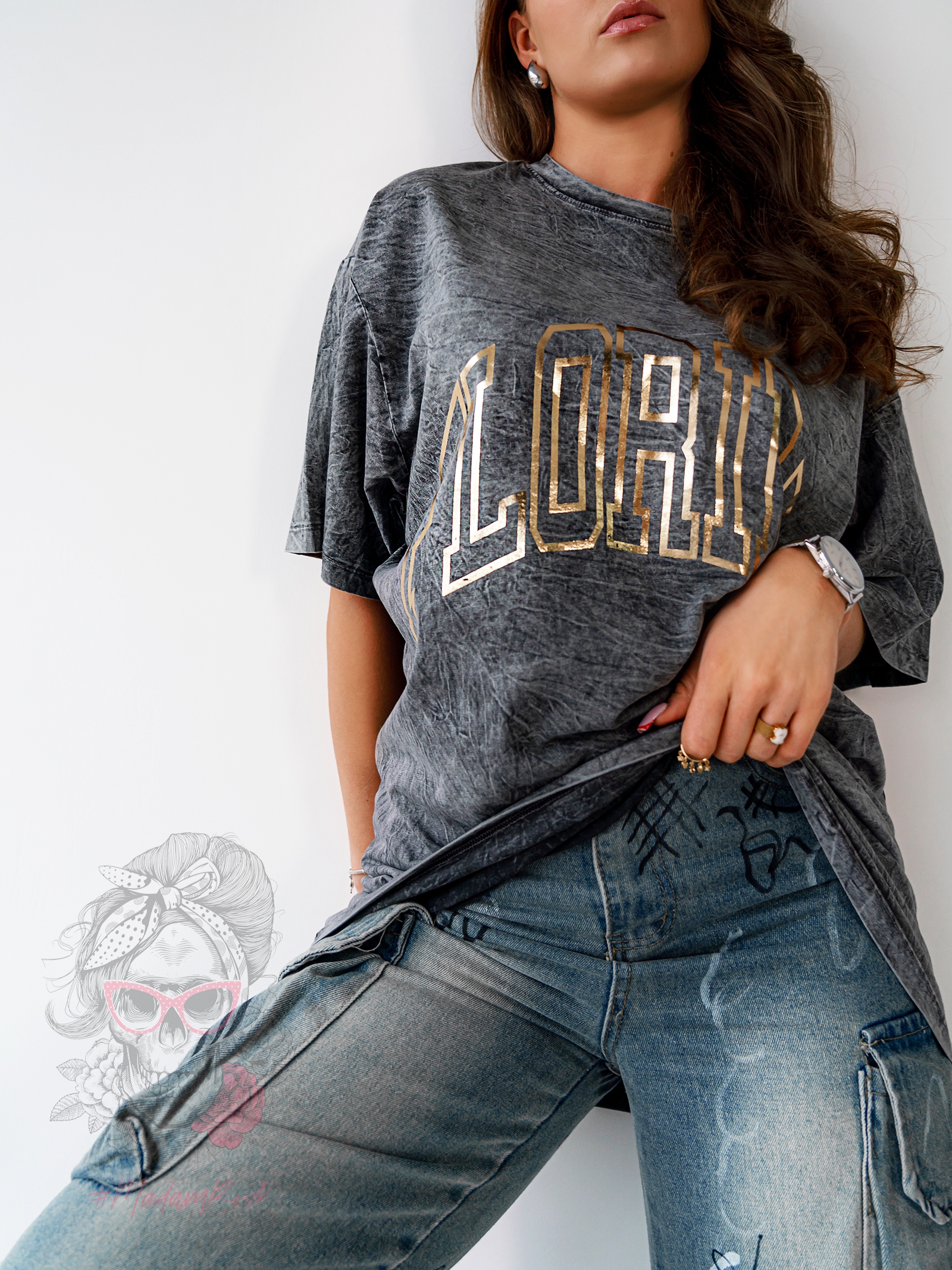 T-shirt dekatyzowany FLORIDA szary T-shirt dekatyzowany FLORIDA szary