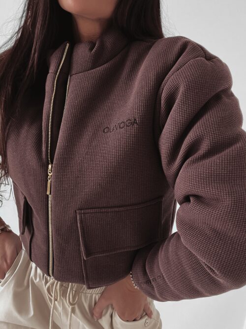 Kurtka ze stójką SHANDY OLAVOGA brązowa