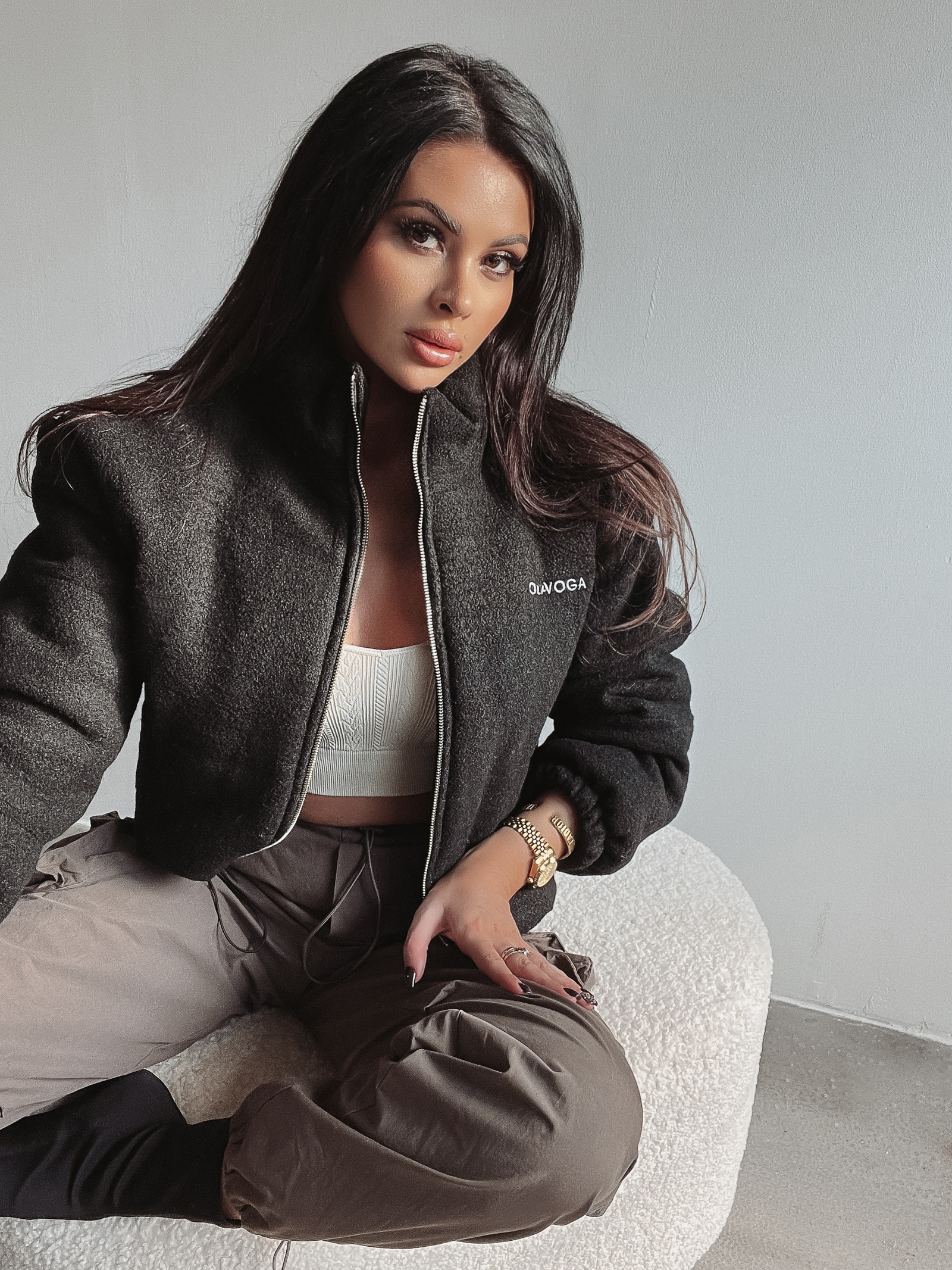 Kurtka pikowana BLANCA OLAVOGA czarna