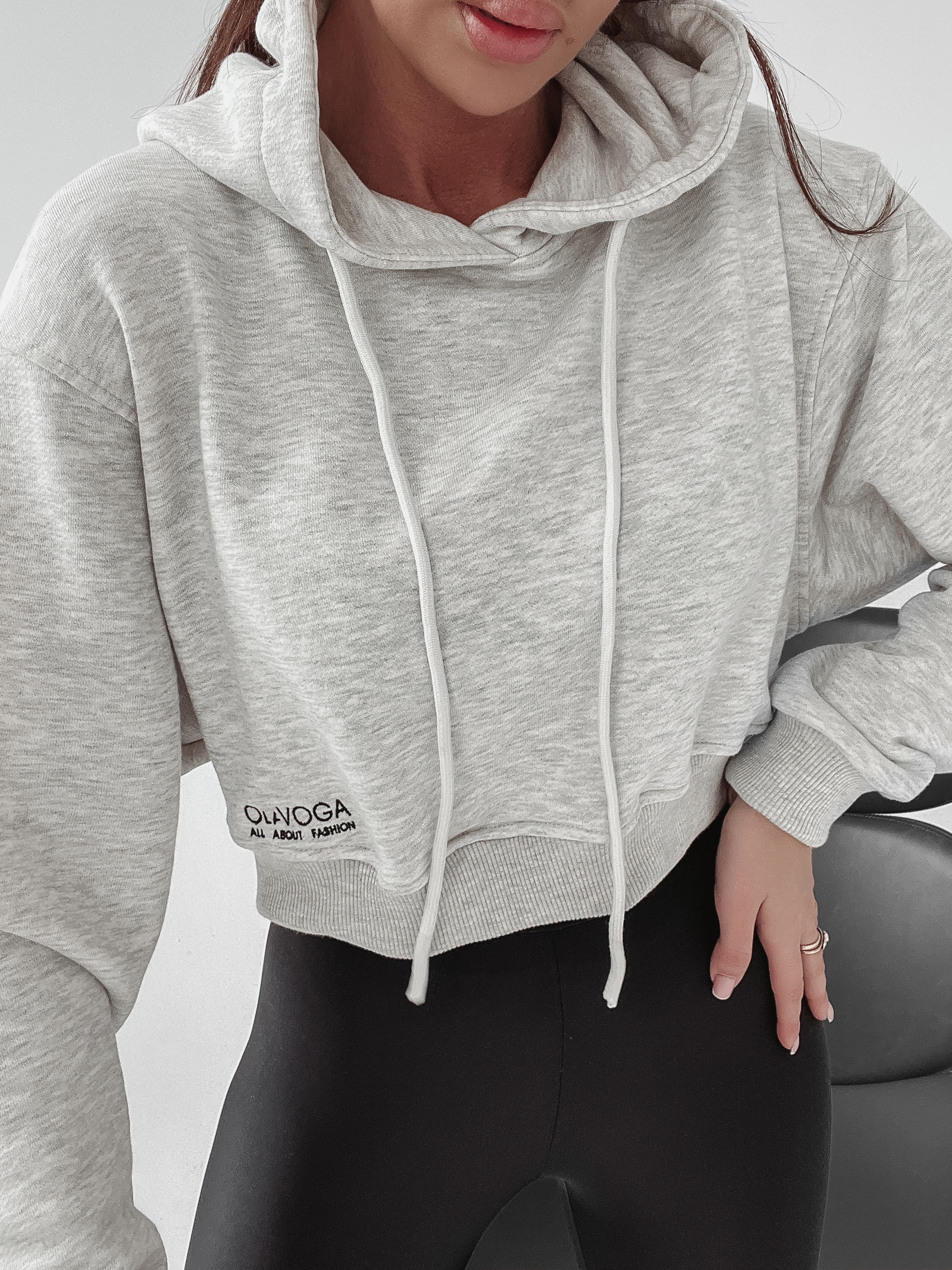 Bluza z kapturem LYRA OLAVOGA szara