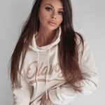 Bluza z kapturem INGA OLAVOGA beżowa