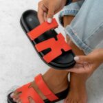 Klapki profilowane Rock Merhes pomarańczowe