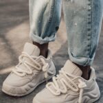 Buty sportowe na grubej podeszwie Madam Jaks beżowe