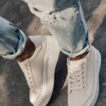 Buty sportowe na platformie Madam Goue beżowe